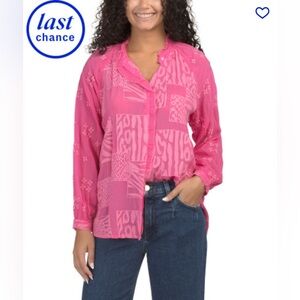 Johnny Was Molli blouse in magenta